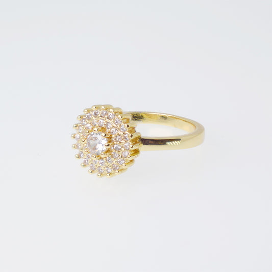 Anillo Cairo Resplandeciente - Baño Oro 18K