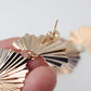 Aretes De Poste Relieve Arpa Dorado Sirene Rose Joyas