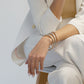 Trio de Pulseras Grosor 6mm Tres Oros - Baño 18K