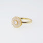 Anillo Cairo Resplandeciente - Baño Oro 18K