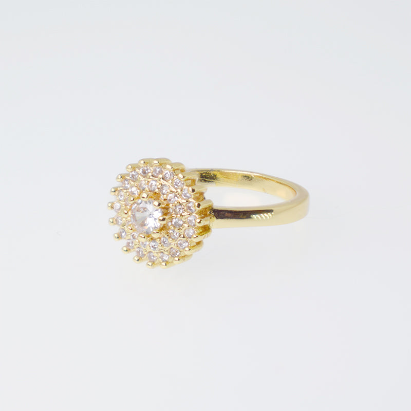 Anillo Cairo Resplandeciente - Baño Oro 18K