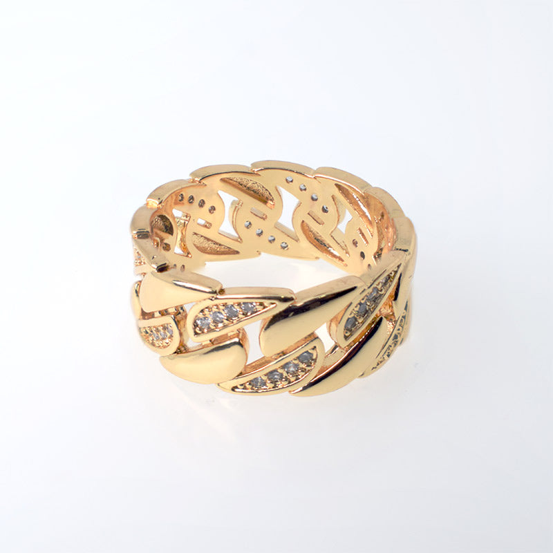 Anillo Istambul con Circones - Baño Oro 18K