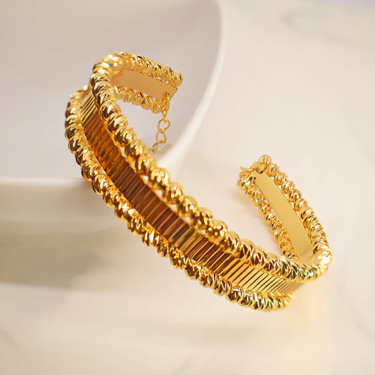 Brazalete Rocio de Alegría - Baño Oro 18k