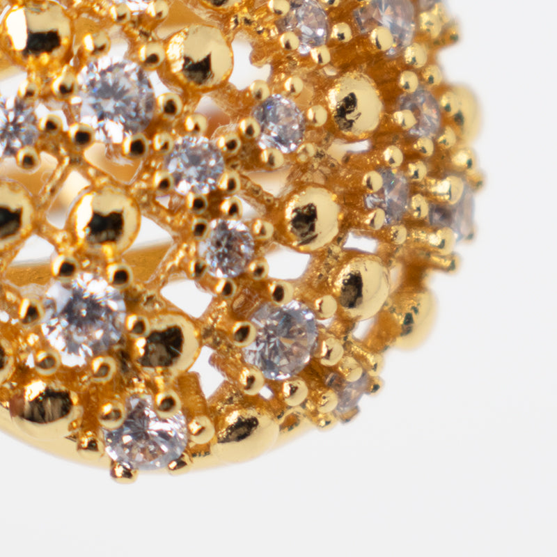 Anillo Persepolis Circones Translucidos Dorado Sirene Rose Joyas